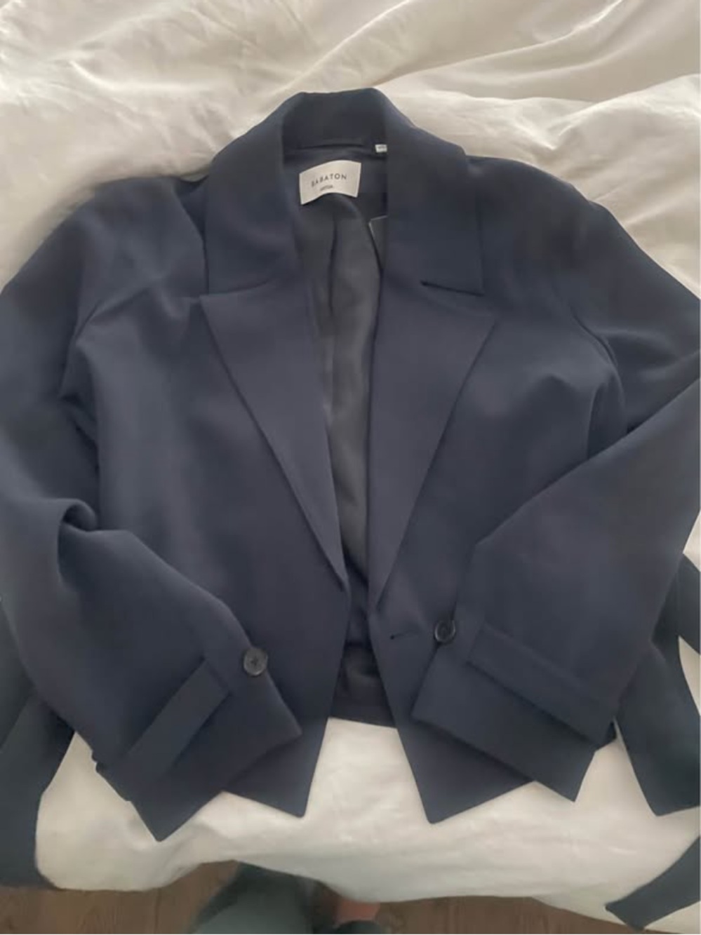 Aritzia Dark Navy postage trench